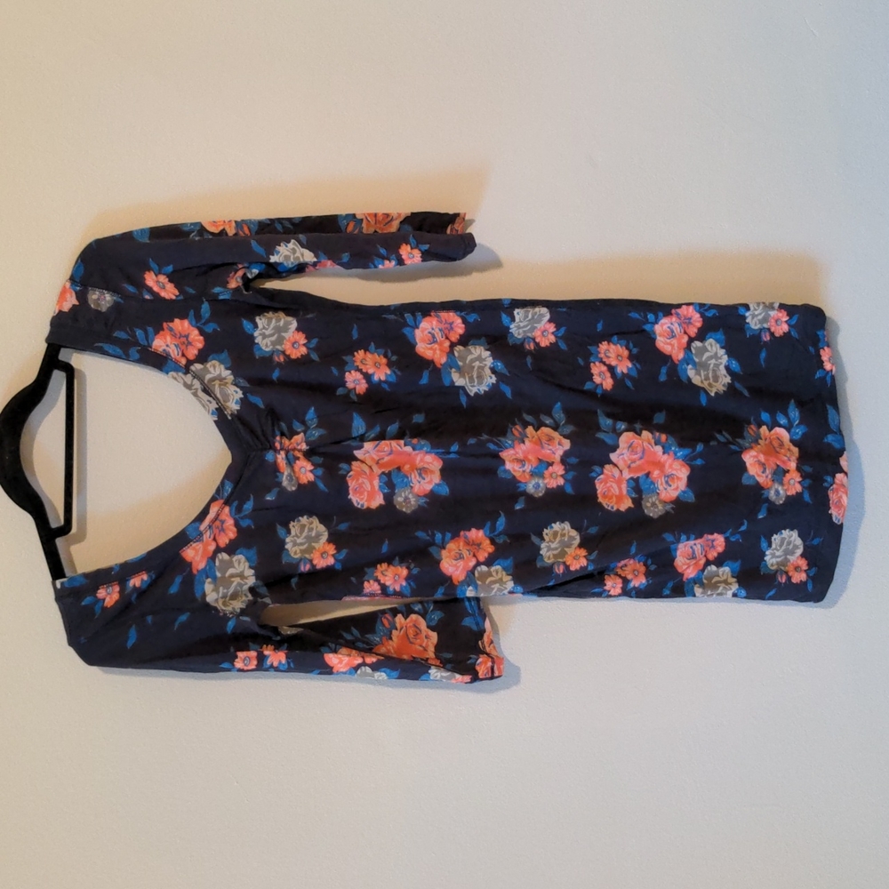 Stretchy floral ballet back bodycon mini